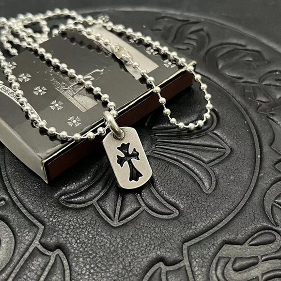 Chrome Hearts Air Force Cross Necklace Silver - Picture 6 of 7